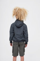 Geaca de Vant Frontzip Anthracite Copii Brandit - Protectie Activa