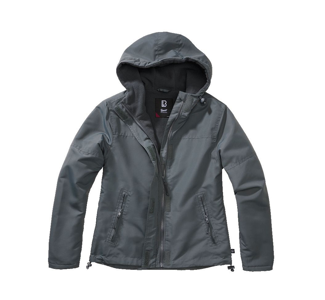 Geaca de Vant Frontzip Anthracite Dama Brandit - Protectie Urbana Activa