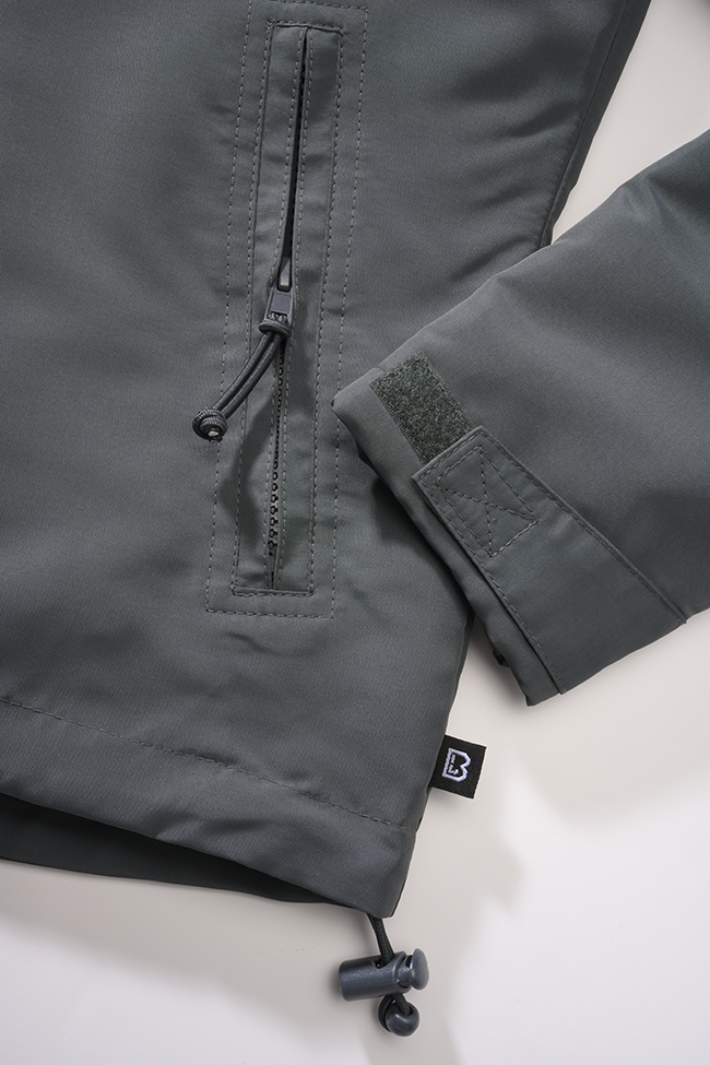 Geaca de Vant Frontzip Anthracite Dama Brandit - Protectie Urbana Activa