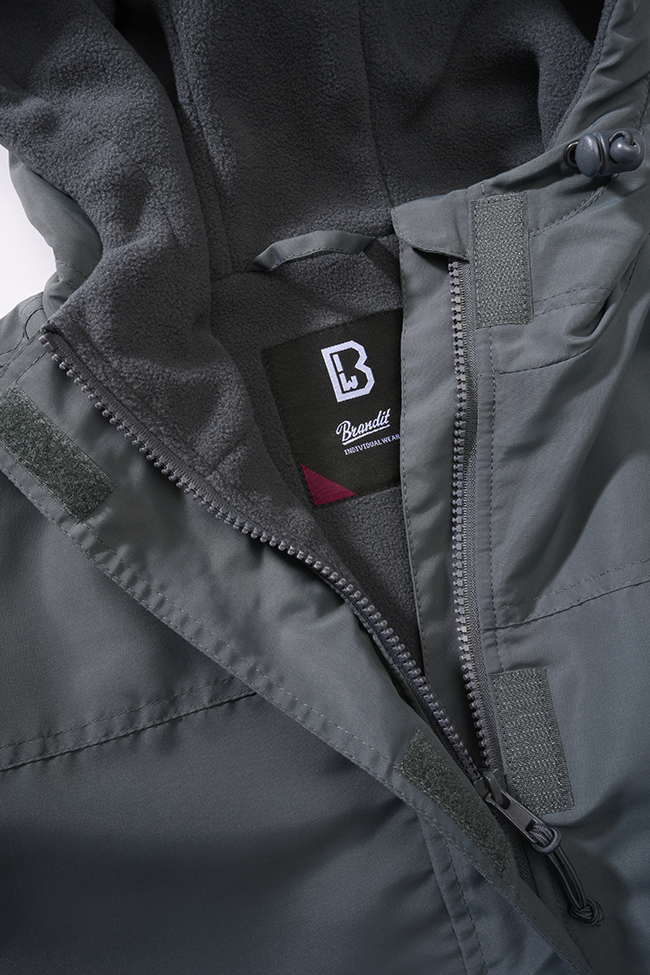 Geaca de Vant Frontzip Anthracite Dama Brandit - Protectie Urbana Activa