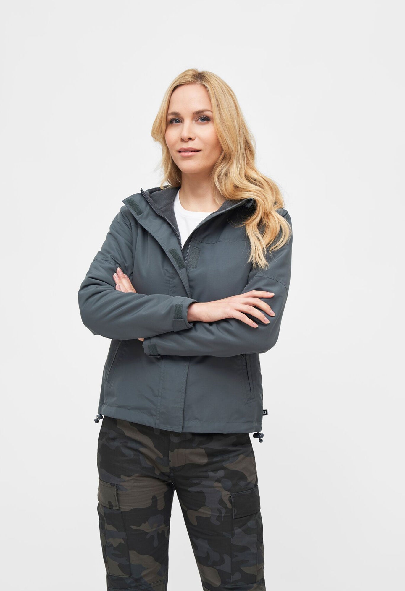 Geaca de Vant Frontzip Anthracite Dama Brandit - Protectie Urbana Activa