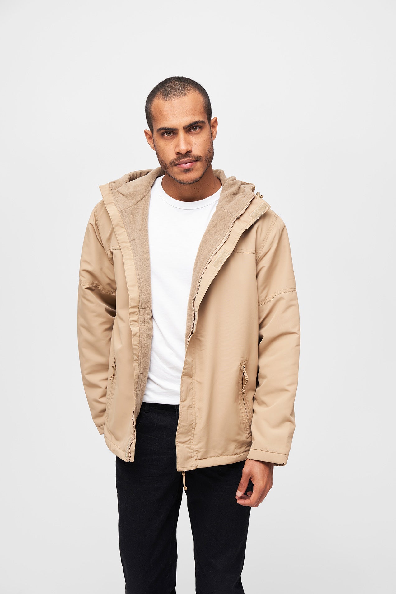 Geaca de Vant Frontzip Camel Brandit - Protectie Versatila