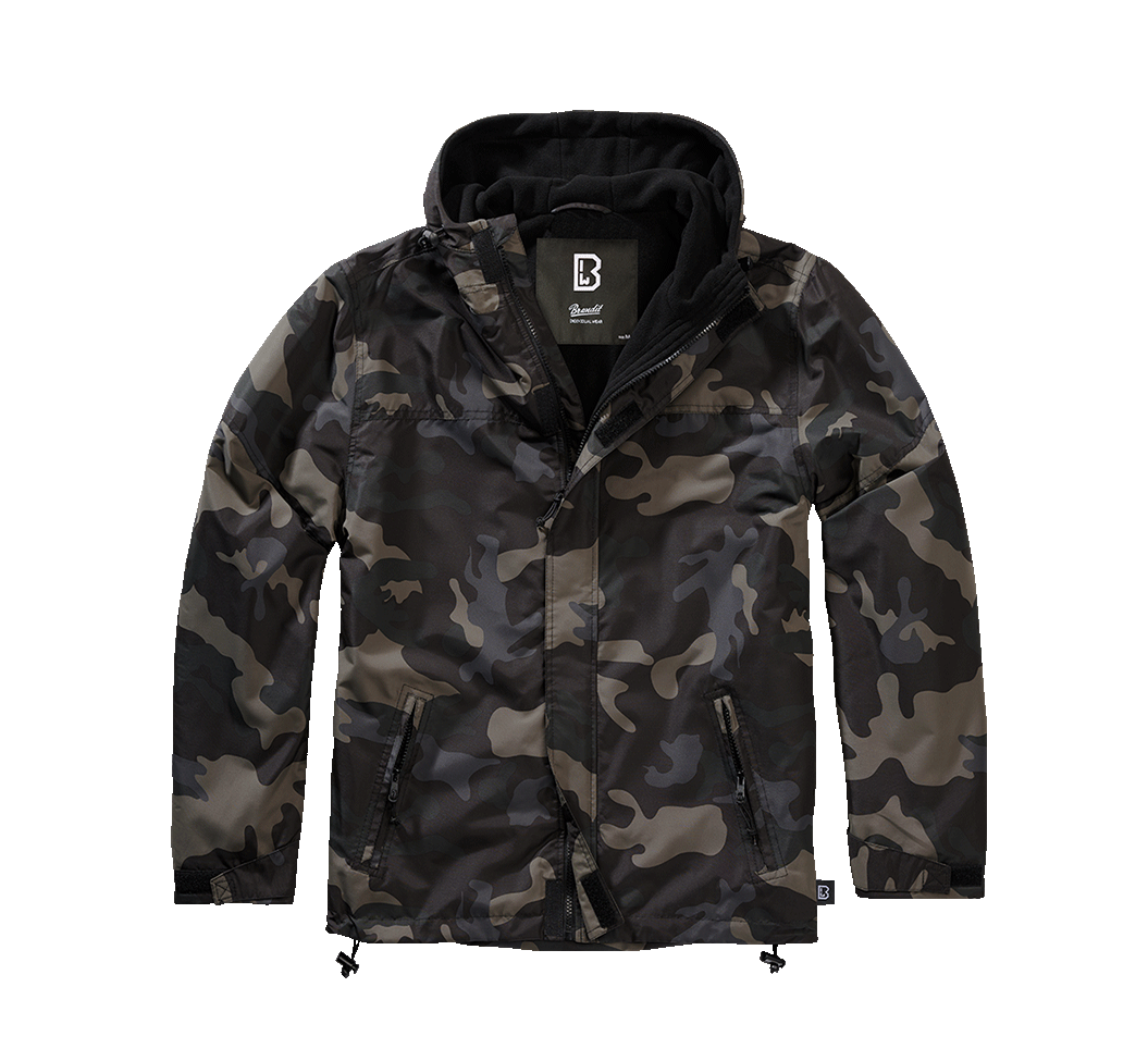 Geaca de Vant Frontzip Dark Camo Brandit - Protecție Esențială