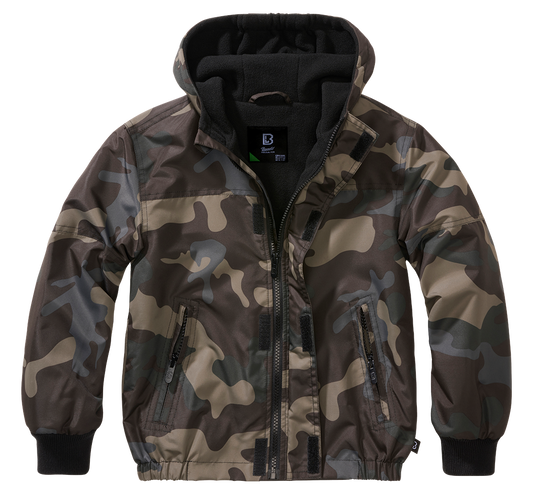 Geaca de Vant Frontzip Dark Camo Copii Brandit - Protectie Activa