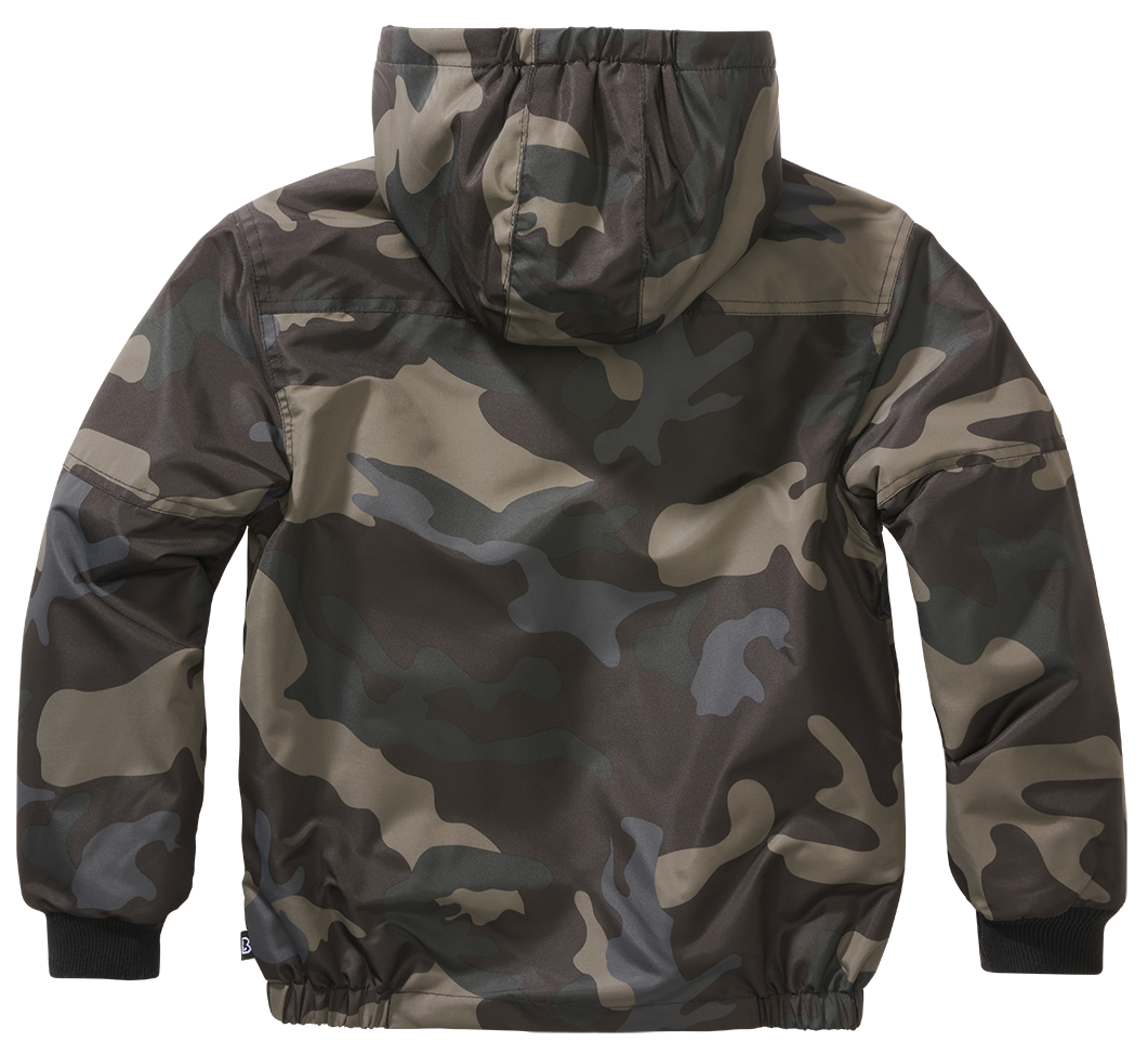 Geaca de Vant Frontzip Dark Camo Copii Brandit - Protectie Activa