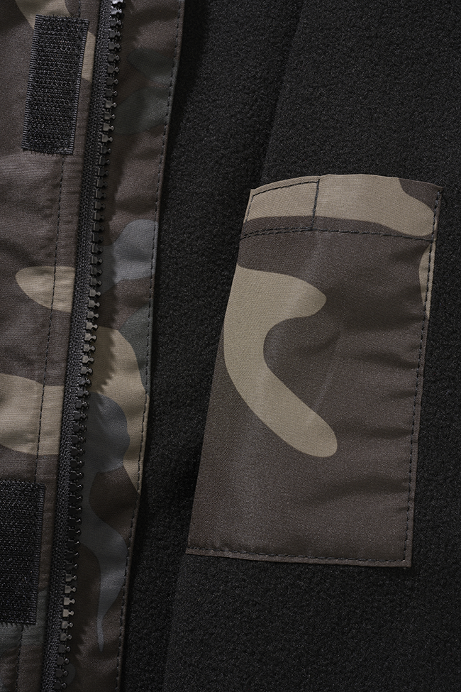 Geaca de Vant Frontzip Dark Camo Copii Brandit - Protectie Activa
