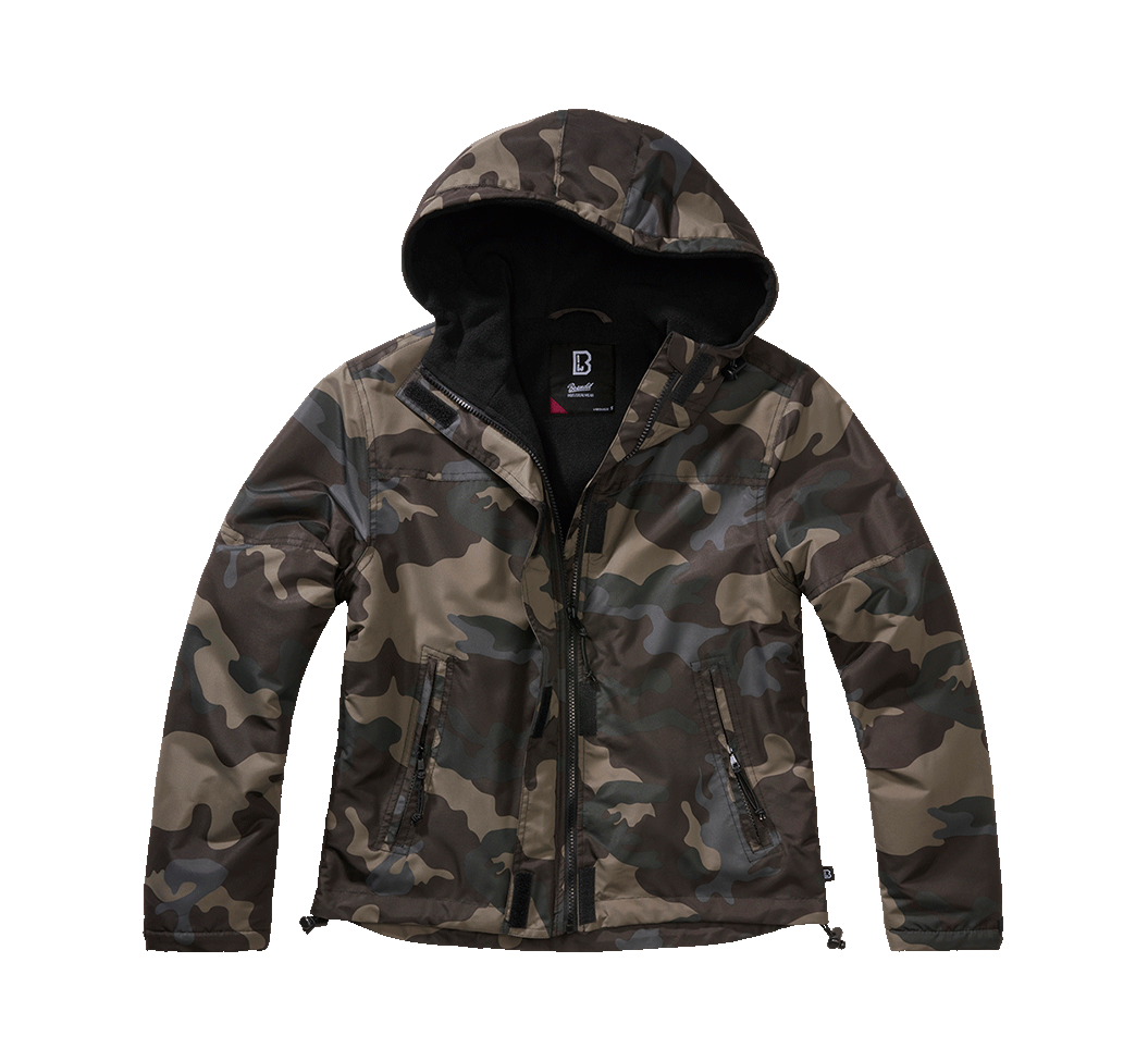 Geaca de Vant Frontzip Dark Camo Dama Brandit - Stil si Rezistenta