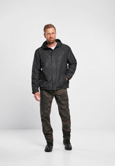 Geaca de Vant Frontzip Negru Brandit - Performanta Tactica