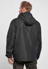 Geaca de Vant Frontzip Negru Brandit - Performanta Tactica