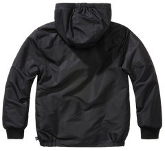 Geaca de Vant Frontzip Negru Copii Brandit - Aventura Zilnica