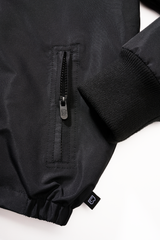 Geaca de Vant Frontzip Negru Copii Brandit - Aventura Zilnica