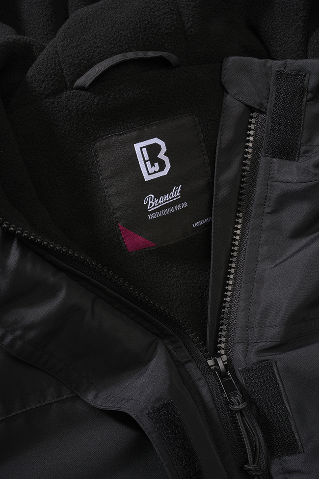 Geaca de Vant Frontzip Negru Dama Brandit - Confort si Protectie