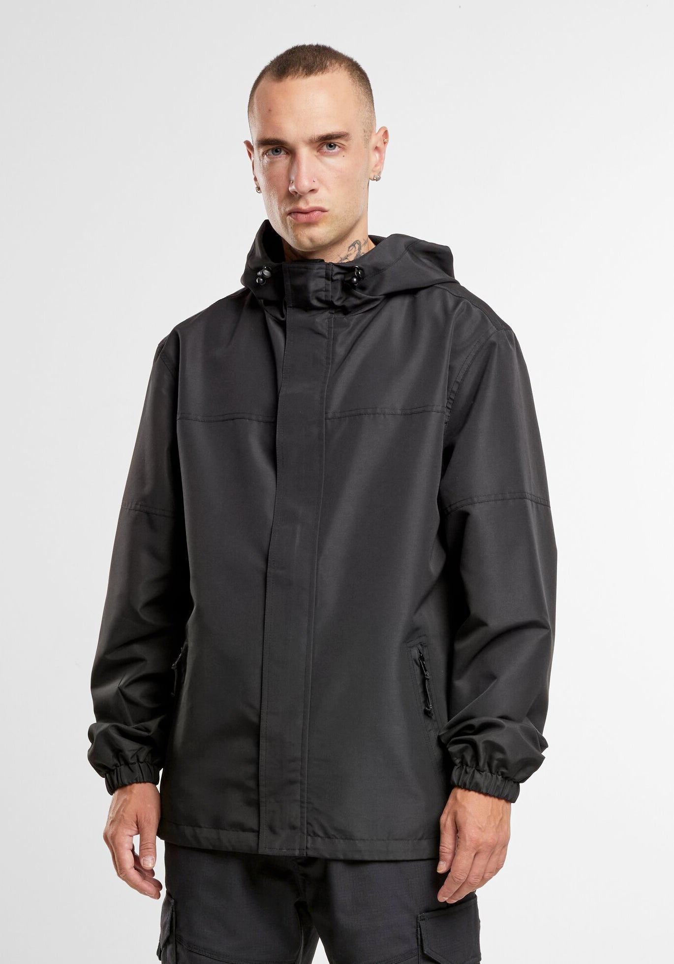 Geaca de Vant Light Frontzip Negru Brandit - Protectie Usoara