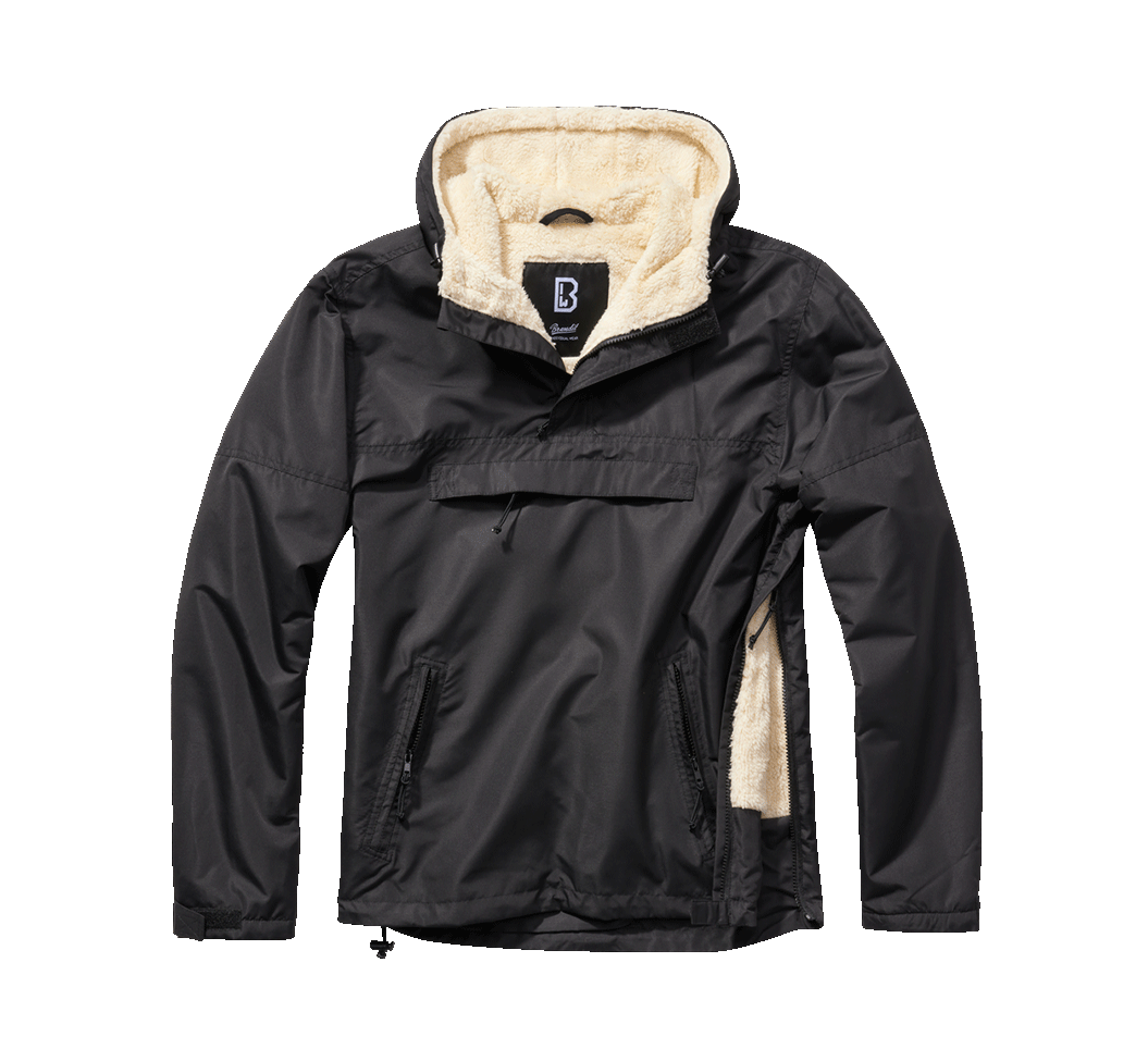 Geaca de Vant Sherpa Negru Brandit - Caldura si Mobilitate