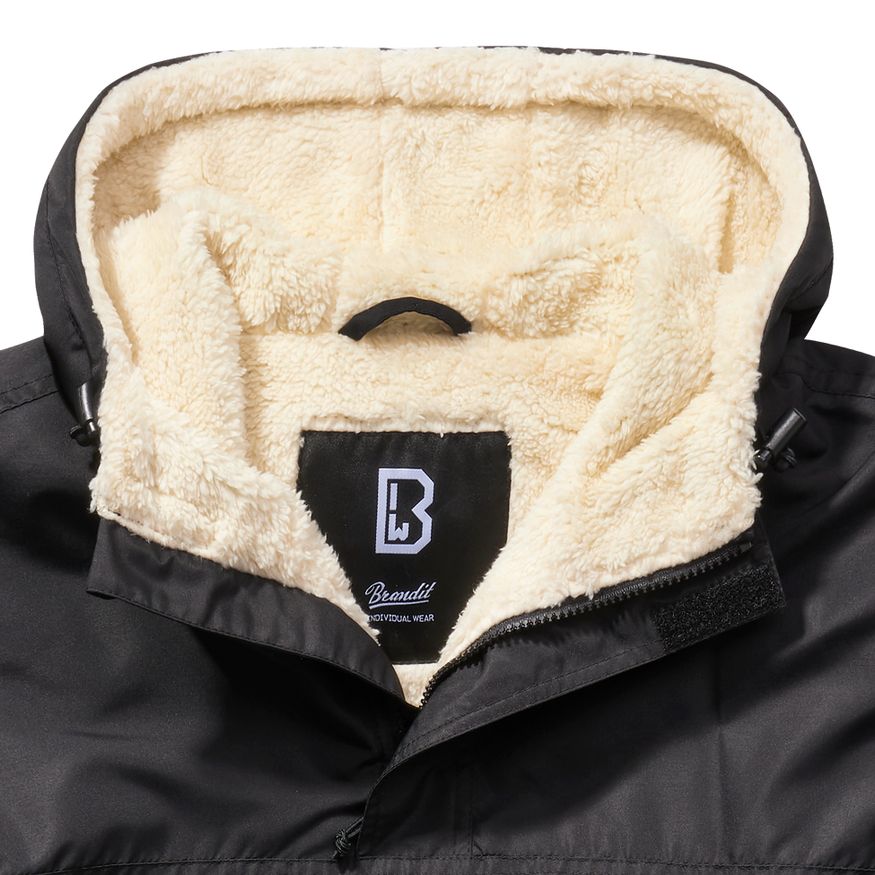 Geaca de Vant Sherpa Negru Brandit - Caldura si Mobilitate