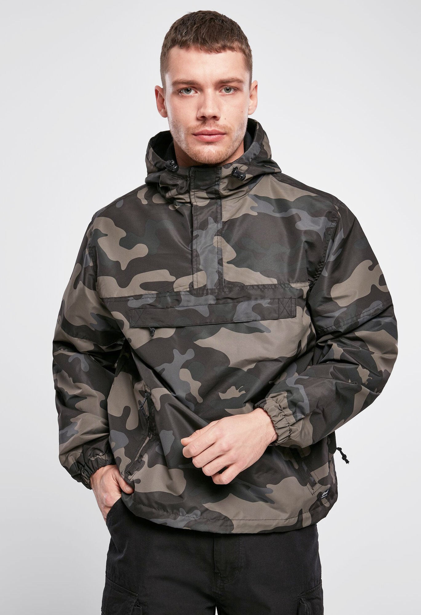 Geaca de Vant Summer Dark Camo Brandit - Protectie Usoara