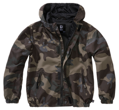 Geaca de Vant Summer Frontzip Dark Camo Copii Brandit - Aventura in Siguranta