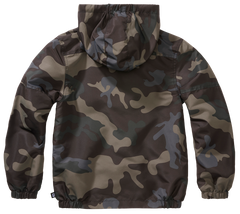 Geaca de Vant Summer Frontzip Dark Camo Copii Brandit - Aventura in Siguranta