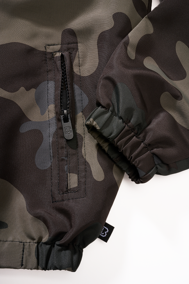 Geaca de Vant Summer Frontzip Dark Camo Copii Brandit - Aventura in Siguranta