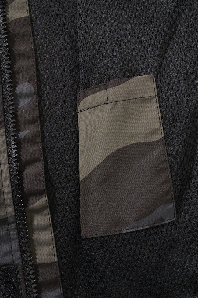 Geaca de Vant Summer Frontzip Dark Camo Copii Brandit - Aventura in Siguranta