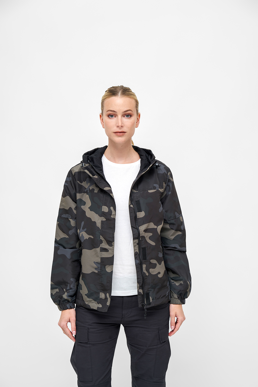 Geaca de Vant Summer Frontzip Dark Camo Dama Brandit - Performanta Usoara