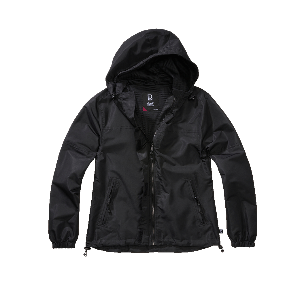 Geaca de Vant Summer Frontzip Negru Dama Brandit - Protectie Usoara