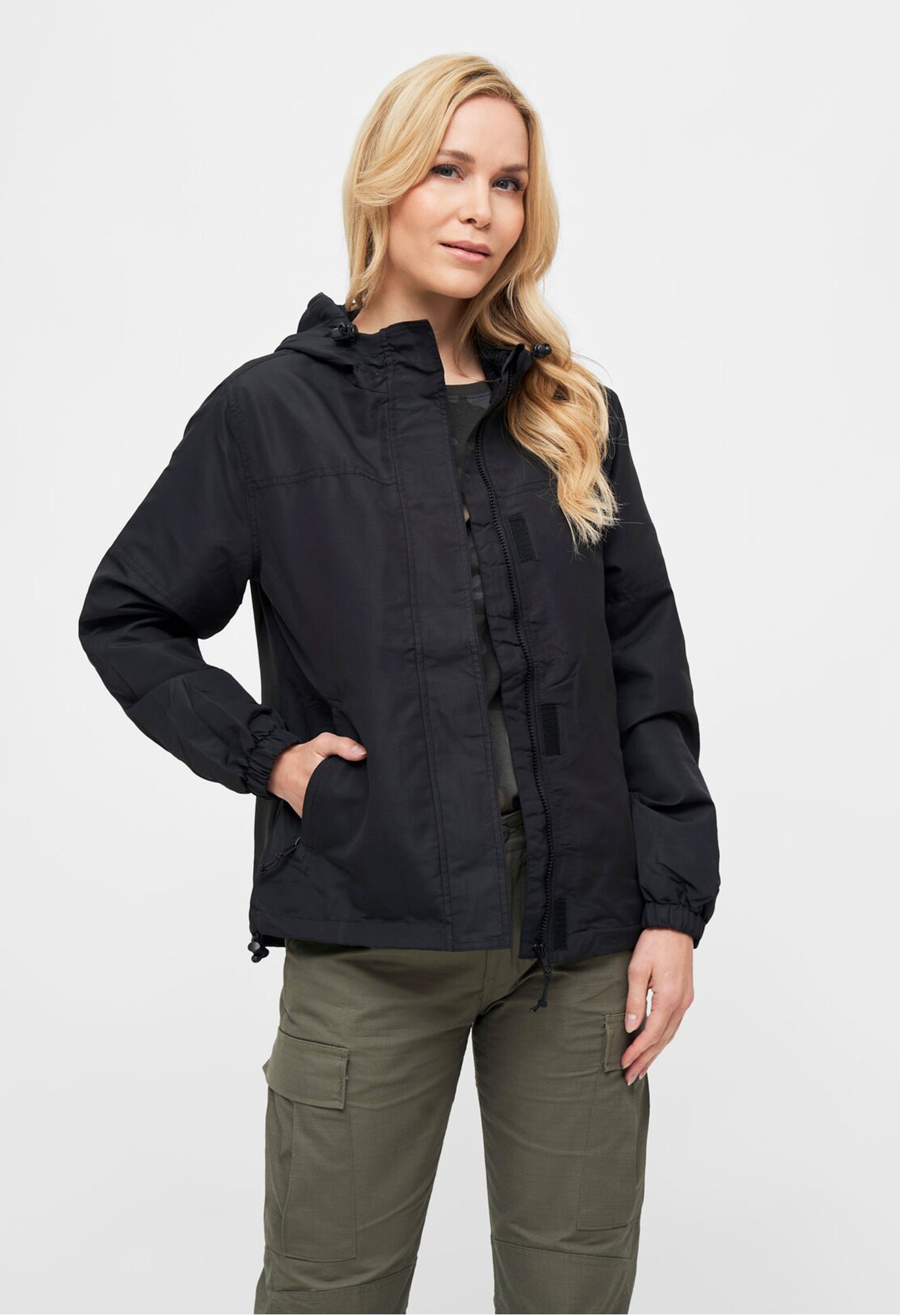 Geaca de Vant Summer Frontzip Negru Dama Brandit - Protectie Usoara