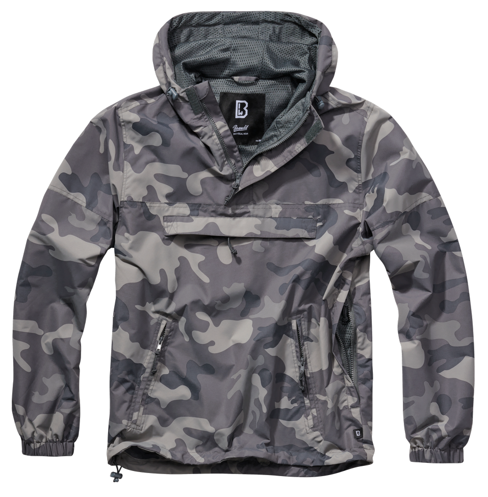 Geaca de Vant Summer Grey Camo Brandit - Protectie Usoara