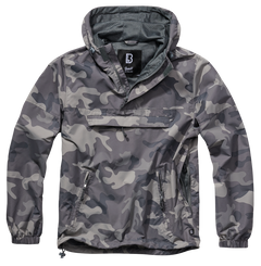 Geaca de Vant Summer Grey Camo Brandit - Protectie Usoara
