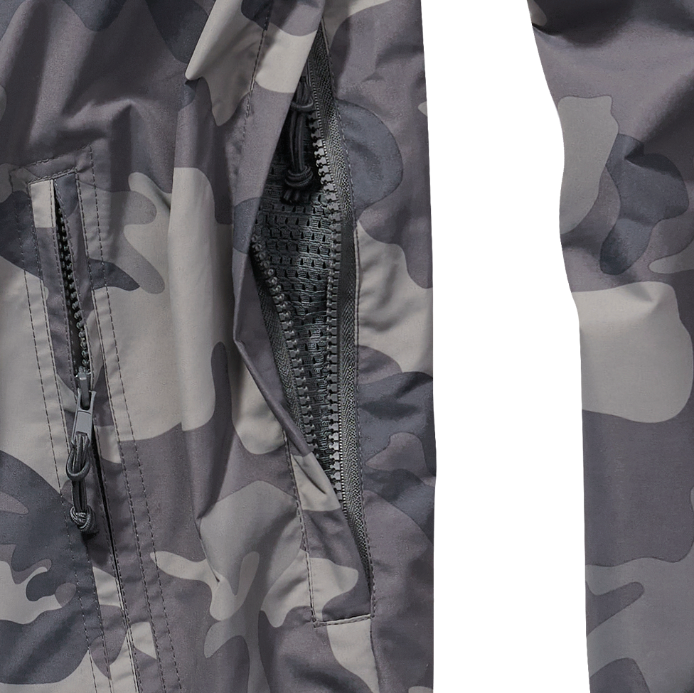 Geaca de Vant Summer Grey Camo Brandit - Protectie Usoara