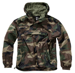 Geaca de Vant Summer Swedish Camo/Olive/Blue Brandit - Protectie Usoara