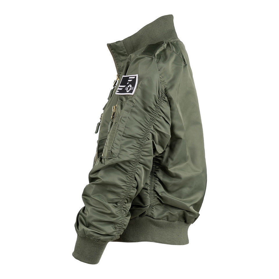 Geacă de Zbor Kinder F-35 Flight Jacket Verde Stil Militar - Aventura Aeriană Măiestrită