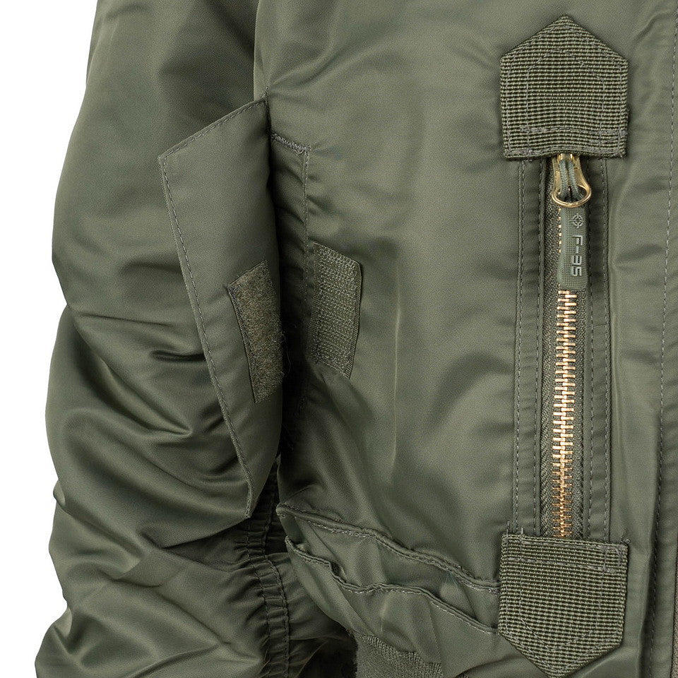 Geacă de Zbor Kinder F-35 Flight Jacket Verde Stil Militar - Aventura Aeriană Măiestrită