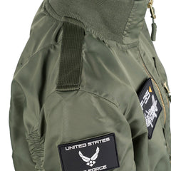 Geacă de Zbor Kinder F-35 Flight Jacket Verde Stil Militar - Aventura Aeriană Măiestrită