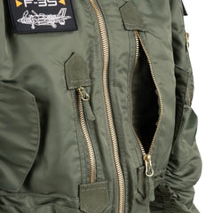 Geacă de Zbor Kinder F-35 Flight Jacket Verde Stil Militar - Aventura Aeriană Măiestrită