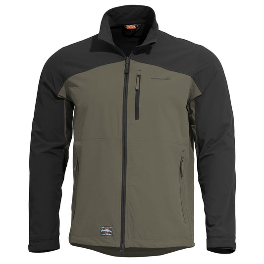 Geaca Elite Light Softshell Jacket RAL7013/MIX Pentagon Tactical - Protecție și Adaptabilitate în Misiuni Tactice