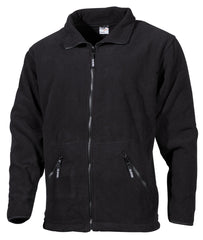 Geacă Fleece Arber Negru FoxOutdoor - Fermoar Frontal, Buzunare cu Fermoar