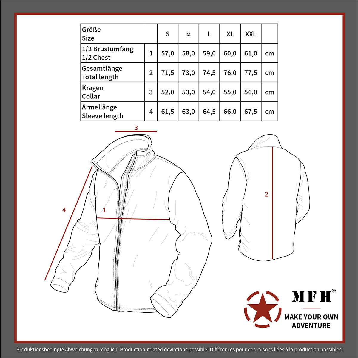 Geacă Fleece "Arber" Negru FoxOutdoor - Fermoar Frontal, Buzunare cu Fermoar