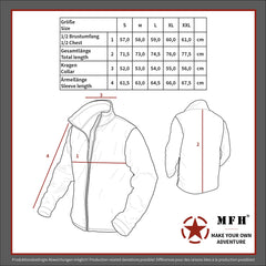 Geacă Fleece "Arber" Negru FoxOutdoor - Fermoar Frontal, Buzunare cu Fermoar