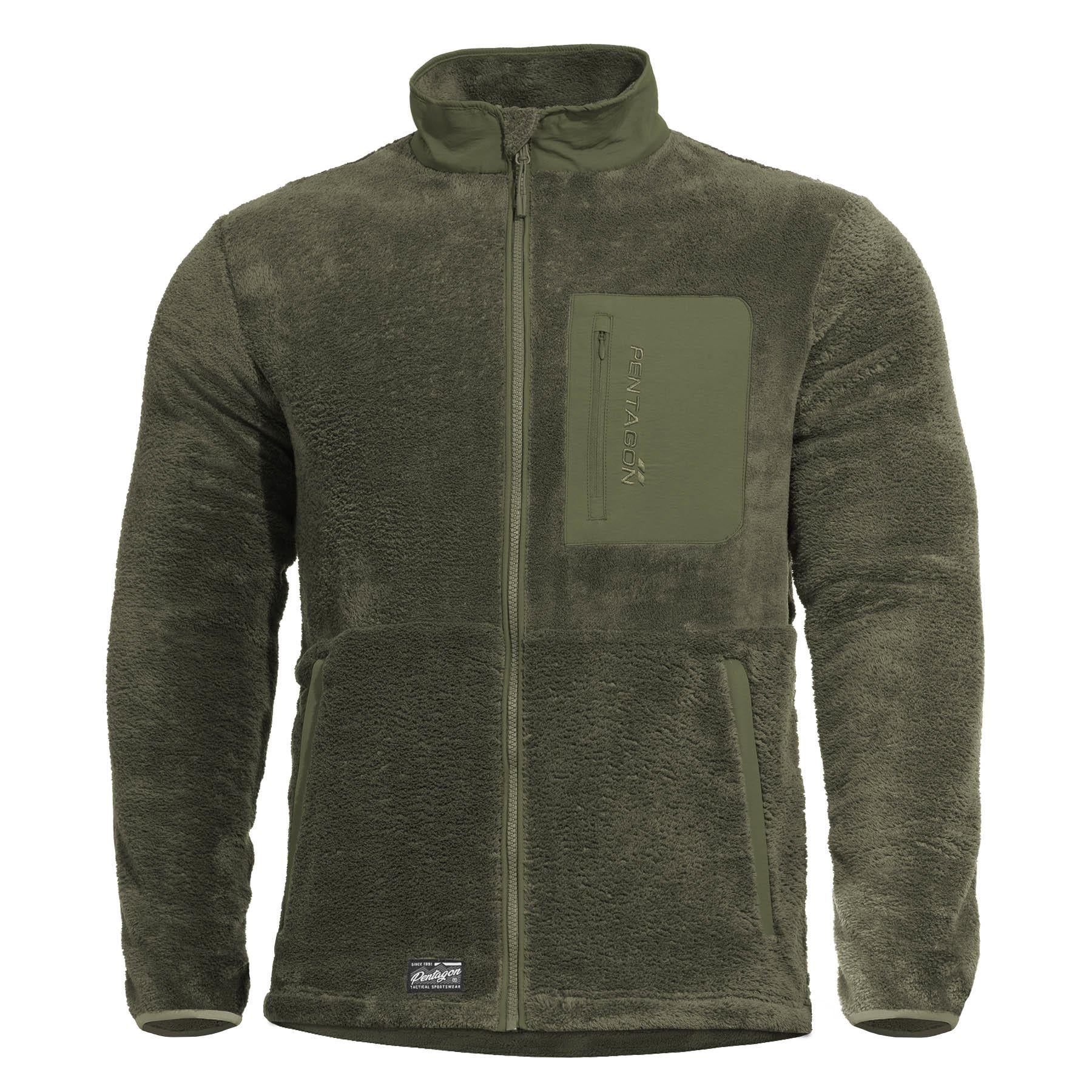 Geaca Grizzly Full Zip Jacket | RAL7013 Pentagon Tactical - Confort Termic Superior și Protecție Durabilă