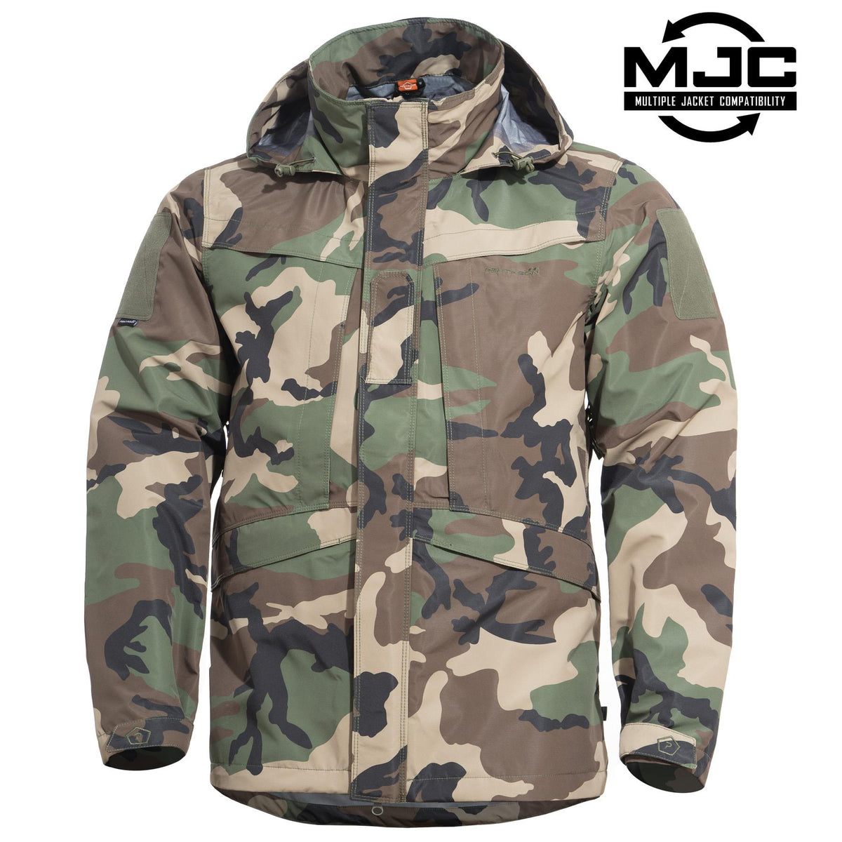 Geaca Hurricane Shell Jacket Camo -Camo Woodland Pentagon Tactical - Protecție Completă în orice Condiții