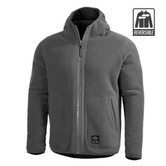 Geaca Ianos Sherpa 2-in-1 Reversible Fleece Jacket | Black/wolf Grey Pentagon Tactical - Versatilitate și Adaptabilitate Tactică