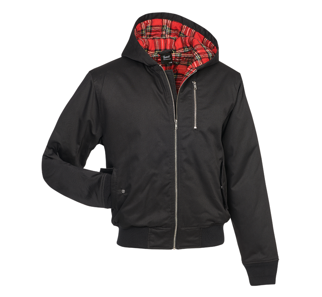 Geaca Lord Canterbury Hooded Winter Negru Brandit - Caldura si Protectie