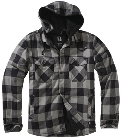 Geaca Lumber Hooded Black/Charcoal Brandit - Stil Urban Robust