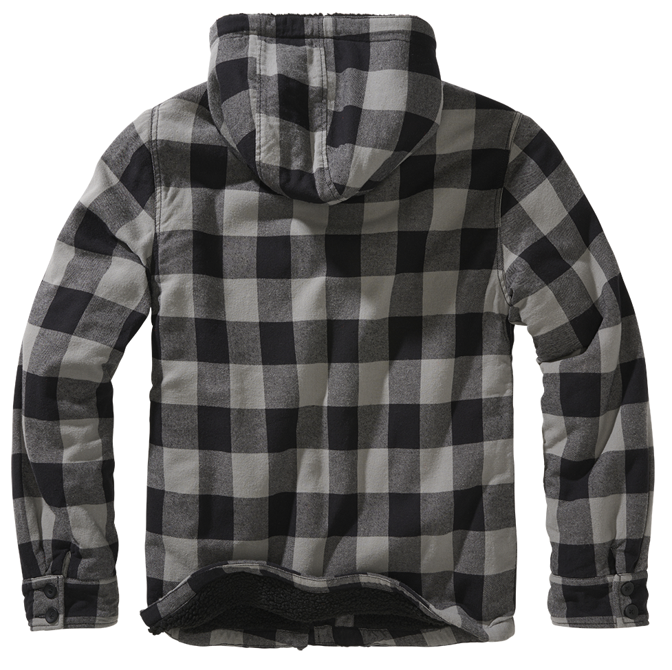 Geaca Lumber Hooded Black/Charcoal Brandit - Stil Urban Robust
