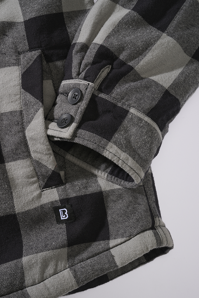 Geaca Lumber Hooded Black/Charcoal Brandit - Stil Urban Robust