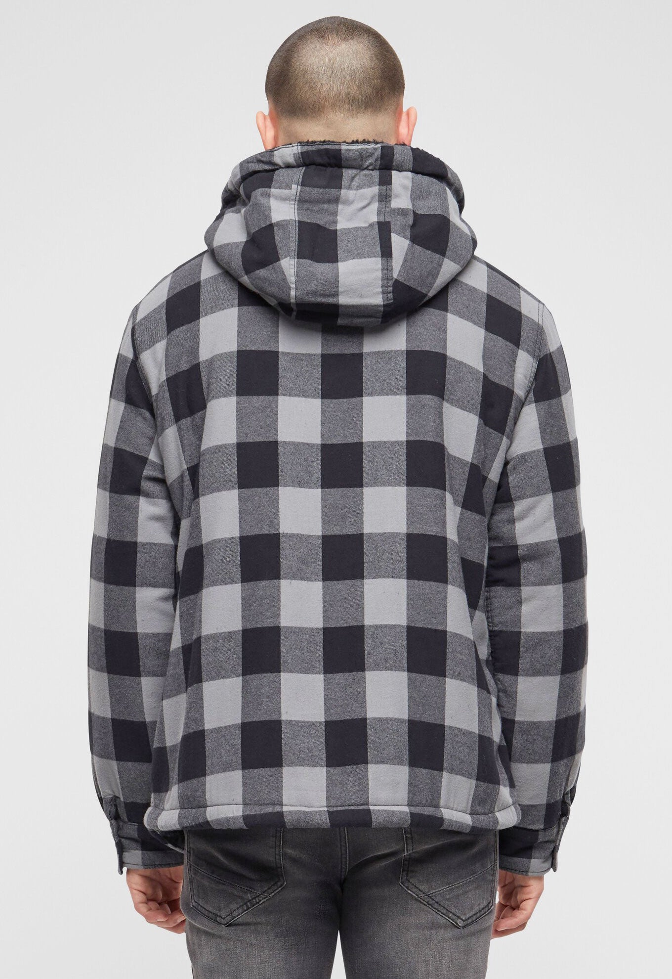Geaca Lumber Hooded Black/Charcoal Brandit - Stil Urban Robust