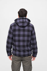 Geaca Lumber Hooded Black/Grey Gingham Brandit - Caldura si Stil Autentic