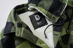 Geaca Lumber Hooded Black/Olive Gingham Brandit - Caldura si Stil Autentic
