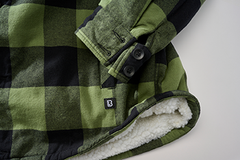 Geaca Lumber Hooded Black/Olive Gingham Brandit - Caldura si Stil Autentic